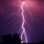 thunder, thunderstorm, purple, storm, weather, flash, lightning, power, electric, energy, bolt, thunderbolt, night sky, electricity, voltage, climate, sky, nature, dark, night